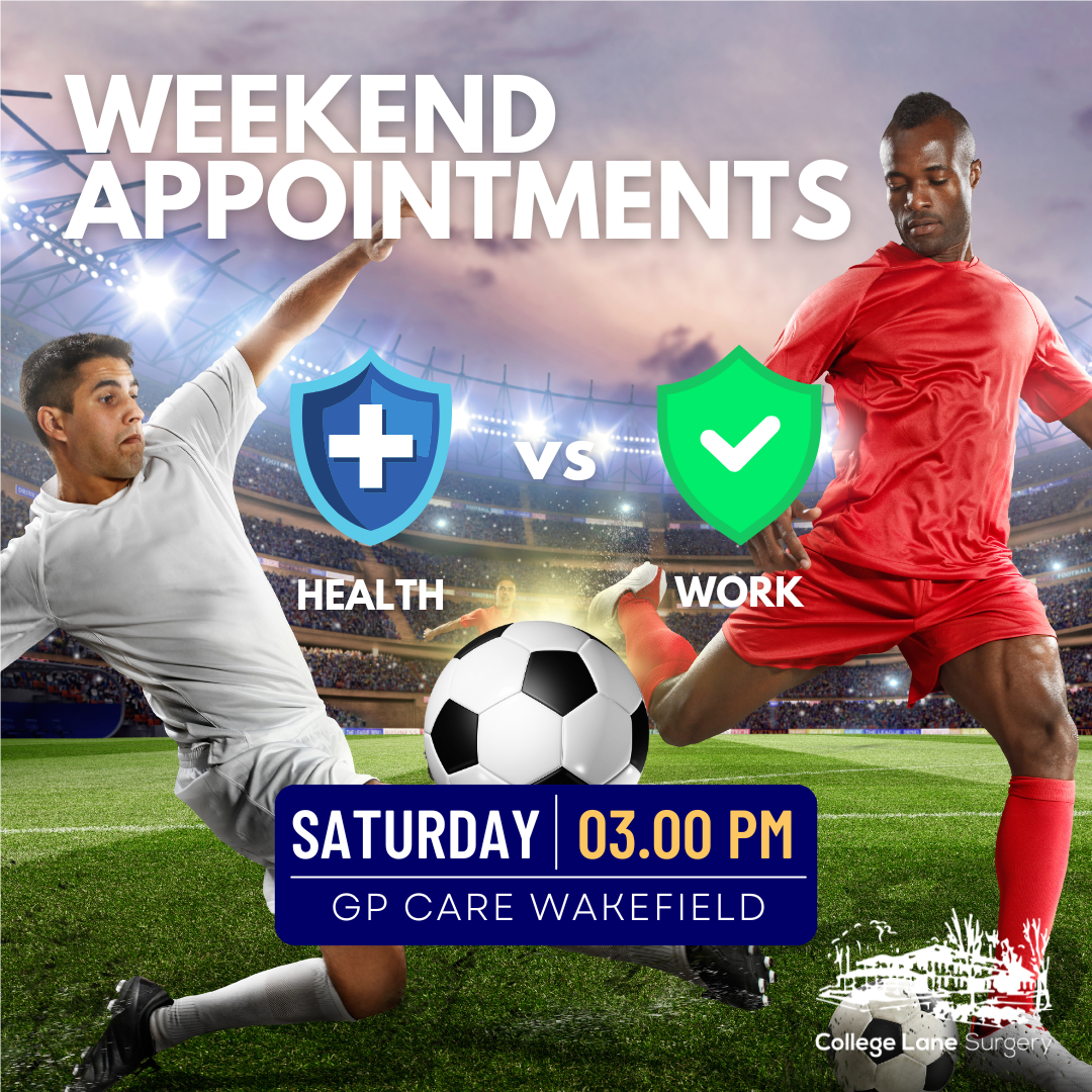 GP Care Wakefield Weekend Appointment