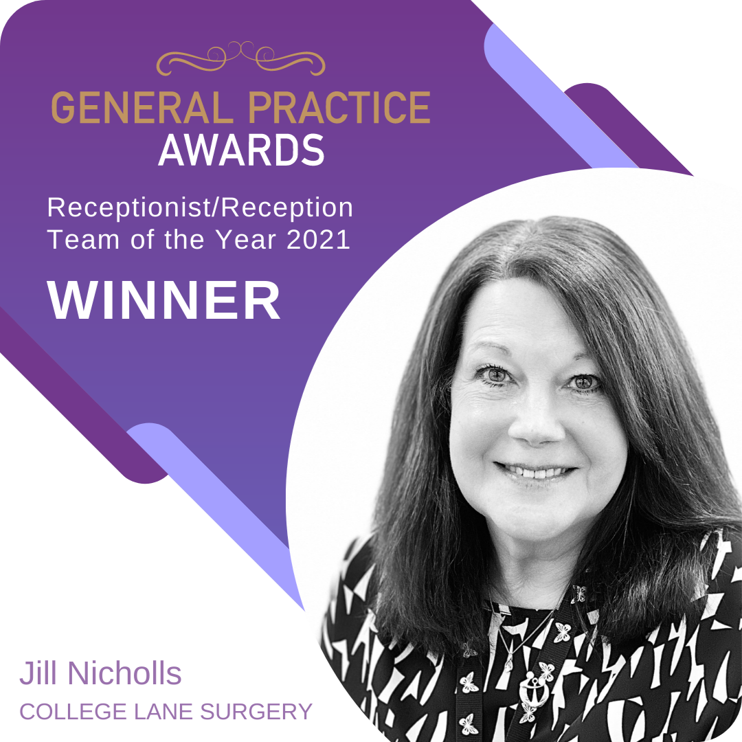 The General Practice Awards Receptionist of the Year 2021 - Jill Nicholls